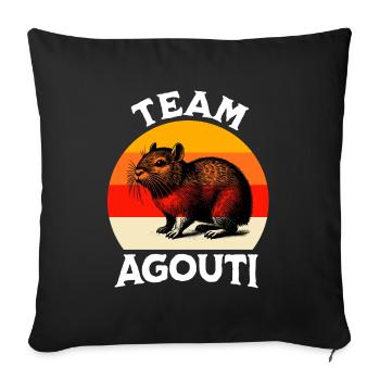 Team Aguti - Sofakissenbezug 45 x 45 cm - Schwarz - Vorne