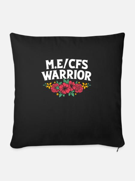 ME CFS - Sofakissenbezug 45 x 45 cm - Schwarz