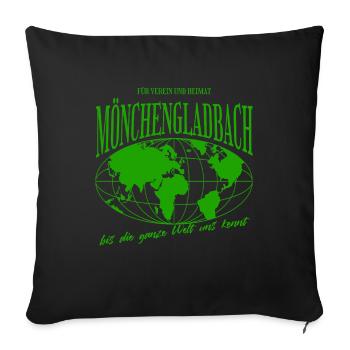 Mönchengladbach Home Pride Football Gift - Sofa pillowcase 17,3'' x 17,3'' (45 x 45 cm) - black - Front