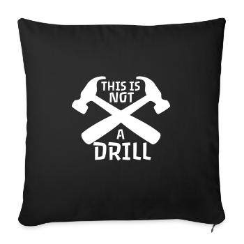 A thousand tools, a thousand names - Sofa pillowcase 17,3'' x 17,3'' (45 x 45 cm) - black - Front