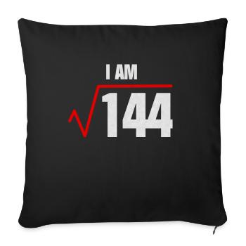 12 Birthday Funny - Sofa pillowcase 17,3'' x 17,3'' (45 x 45 cm) - black - Front