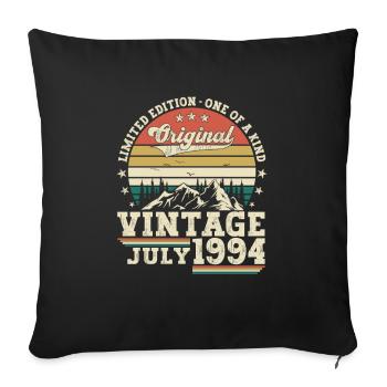 Millésime Juillet 1994 28ème anniversaire Hommes 28 ans - Housse de coussin décorative 45 x 45 cm - noir - Devant