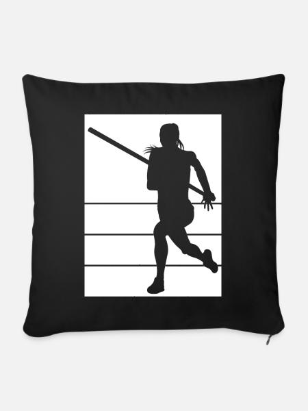 Leichtathletik - Sofakissenbezug 45 x 45 cm - Schwarz