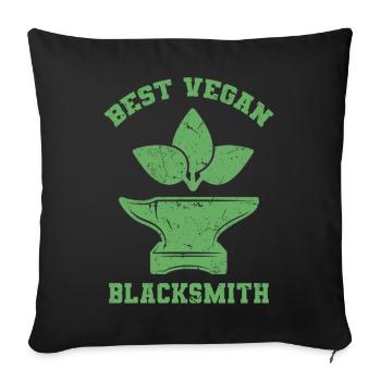 Blacksmith - Sofa pillowcase 17,3'' x 17,3'' (45 x 45 cm) - black - Front
