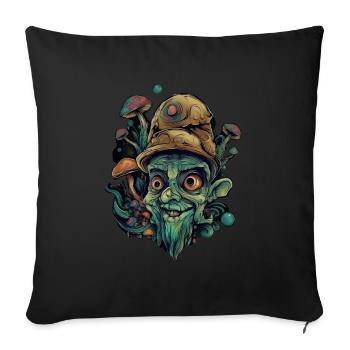 Trippy Goblin - Sofakissenbezug 45 x 45 cm - Schwarz - Vorne