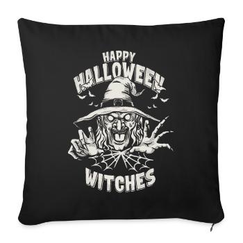 Halloween Witch - Sofa pillowcase 17,3'' x 17,3'' (45 x 45 cm) - black - Front