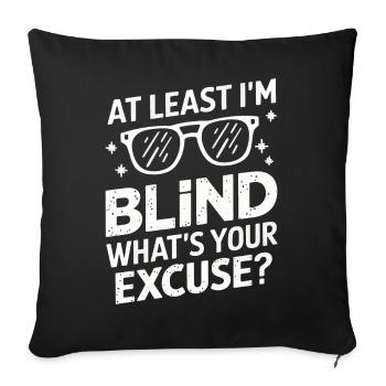 Blinde Blindheit Sehbehinderte Menschen - Sofakissenbezug 45 x 45 cm - Schwarz - Vorne