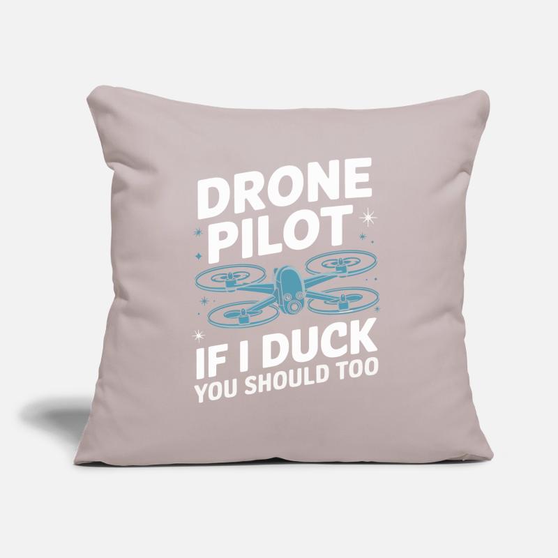 Drones Pilot Quadcopter Drone Sofa pillowcase 17,3'' x 17,3'' (45 x 45 cm)