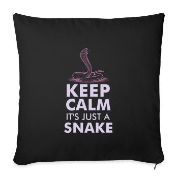 SNAKES: It's Just A Snake - Sofakissenbezug 45 x 45 cm - Schwarz - Vorne