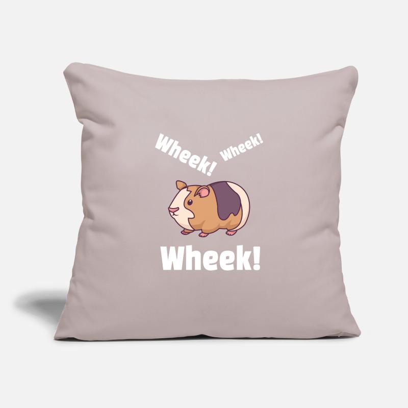 Cochon d'Inde Cochon d'Inde: Wheek! Wheek! Housse de coussin décorative 45 x 45 cm