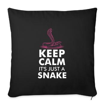 SNAKES: It's Just A Snake - Sofakissenbezug 45 x 45 cm - Schwarz - Vorne