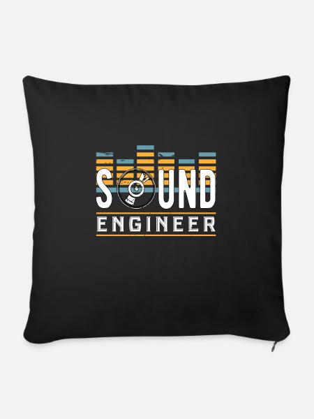 SOUND ENGINEER/ AUDIO ENGINEER GIFT - Sofakissenbezug 45 x 45 cm - Schwarz
