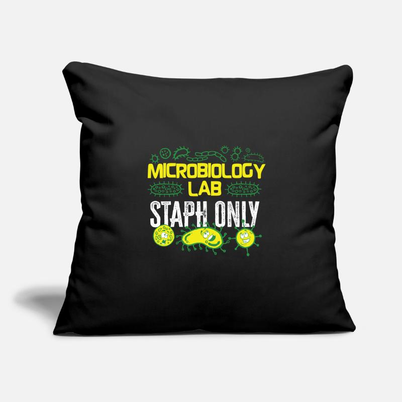 Microbiologiste Microbiology Lab Staph Gift Idea Housse de coussin décorative 45 x 45 cm