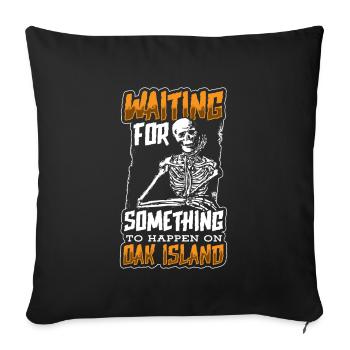 OAK ISLAND/TREASURE HUNTING/MYSTERY OF OAK ISLAND - Housse de coussin décorative 45 x 45 cm - noir - Devant