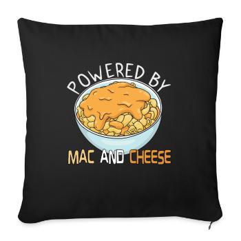 MAC AND CHEESE GIFT : powered by Mac and Cheese - Sofakissenbezug 45 x 45 cm - Schwarz - Vorne