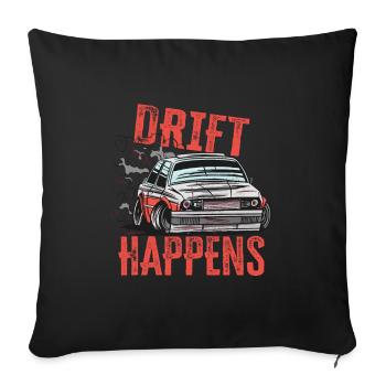 Car Drifting Racing Racecar Motorsport Mechanic - Housse de coussin décorative 45 x 45 cm - noir - Devant