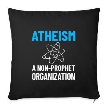 ATHEISM ATHEIST : non-propet organization - Sofakissenbezug 45 x 45 cm - Schwarz - Vorne