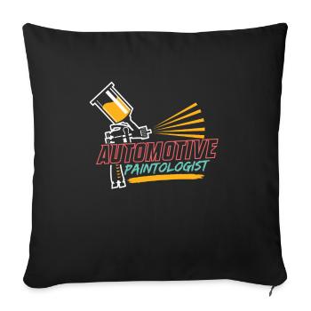 Car Painter Auto Body Painter Auto Mechanic Gift - Sofa pillowcase 17,3'' x 17,3'' (45 x 45 cm) - black - Front