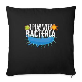 Microbiologiste Microbiology Lab Staph Gift Idea - Housse de coussin décorative 45 x 45 cm - noir - Devant
