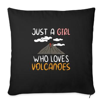 Geologist Volcano Geology Rock Hunter Rock Hunting - Sofa pillowcase 17,3'' x 17,3'' (45 x 45 cm) - black - Front