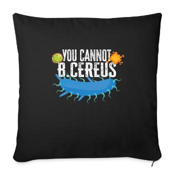 Microbiologiste Laboratoire de microbiologie Staphylocoque Biologie - Housse de coussin décorative 45 x 45 cm - noir - Devant