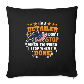 Mobile Auto Detailing Auto Detailing Car Detailer - Sofa pillowcase 17,3'' x 17,3'' (45 x 45 cm) - black - Front
