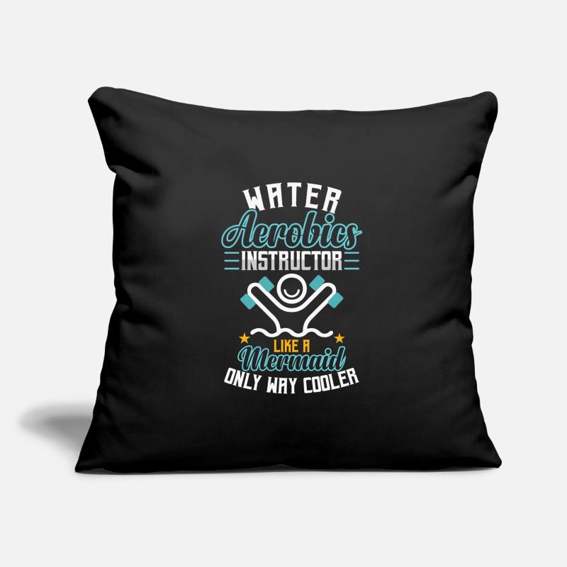 Water Aerobics Instructor Pool Workout Instructor Sofakissenbezug 45 x 45 cm