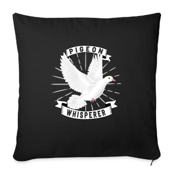 Pigeon Pigeon Racing Pigeon Racer Pigeon Keeper - Sofa pillowcase 17,3'' x 17,3'' (45 x 45 cm) - black - Front
