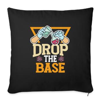 Scientifique du laboratoire de biologie et de chimie - Housse de coussin décorative 45 x 45 cm - noir - Devant