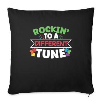 Autism Awareness Autism Disease Autistic Gift - Sofakissenbezug 45 x 45 cm - Schwarz - Vorne