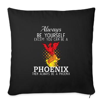 Phoenix Bird Mythical Creature - Sofakissenbezug 45 x 45 cm - Schwarz - Vorne