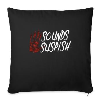 True Crime Murder Spy Crime Interest Gift Idea - Sofakissenbezug 45 x 45 cm - Schwarz - Vorne
