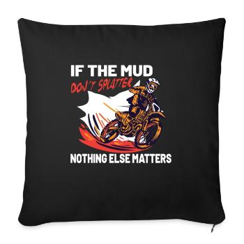 Dirt Bike Dirt Bike Riding Motocross Dirt Biking - Sofa pillowcase 17,3'' x 17,3'' (45 x 45 cm) - black - Front