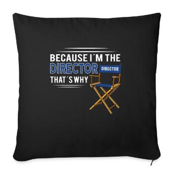 writer producer actor director filmmaker - Sofakissenbezug 45 x 45 cm - Schwarz - Vorne
