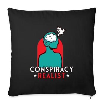 Théories du complot Théoricien du complot Franc-maçon - Housse de coussin décorative 45 x 45 cm - noir - Devant