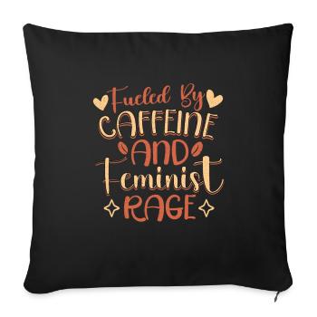 Feminism Women's Power Pro-choice Pro Abortion - Sofa pillowcase 17,3'' x 17,3'' (45 x 45 cm) - black - Front