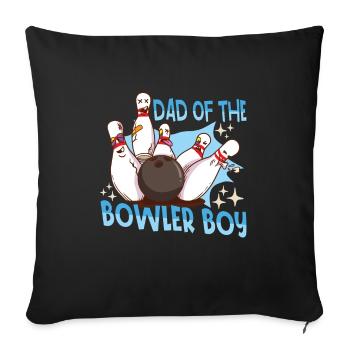 Funny Bowling Team Bowler Strike Gift Idea - Sofa pillowcase 17,3'' x 17,3'' (45 x 45 cm) - black - Front