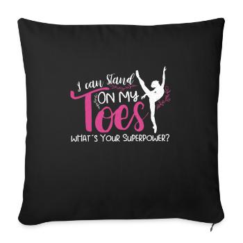 Ballet Ballerina Dance Dancer Dancing Ballet Gift - Sofa pillowcase 17,3'' x 17,3'' (45 x 45 cm) - black - Front