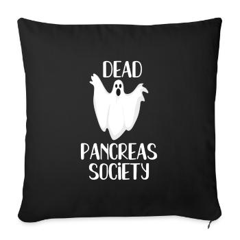 Type 1 Diabetes funny Diabetic Diabetes Gift Idea - Sofa pillowcase 17,3'' x 17,3'' (45 x 45 cm) - black - Front
