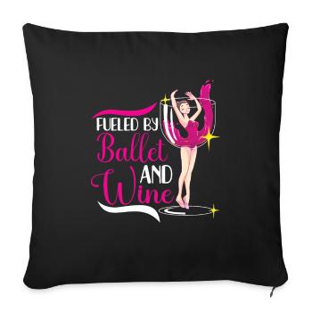 Ballet Ballerina Dance Dancer Dancing Ballet Gift - Sofakissenbezug 45 x 45 cm - Schwarz - Vorne