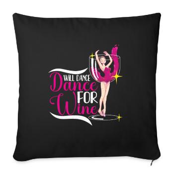 Ballet Ballerina Dance Dancer Dancing Ballet Gift - Sofakissenbezug 45 x 45 cm - Schwarz - Vorne