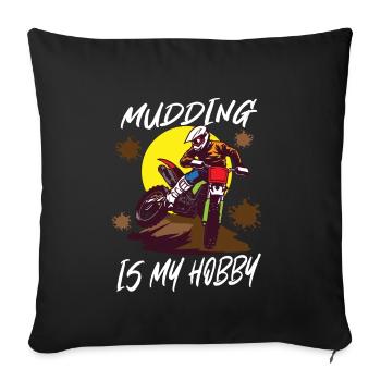 Dirt Bike Dirt Bike Riding Motocross Dirt Biking - Sofa pillowcase 17,3'' x 17,3'' (45 x 45 cm) - black - Front