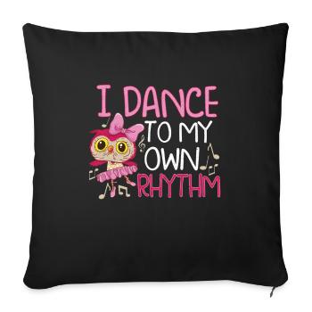 Ballet Ballerine Danse Danse Danse Ballet Cadeau - Housse de coussin décorative 45 x 45 cm - noir - Devant
