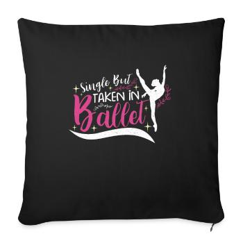 Ballet Ballerina Dance Dancer Dancing Ballet Gift - Sofakissenbezug 45 x 45 cm - Schwarz - Vorne