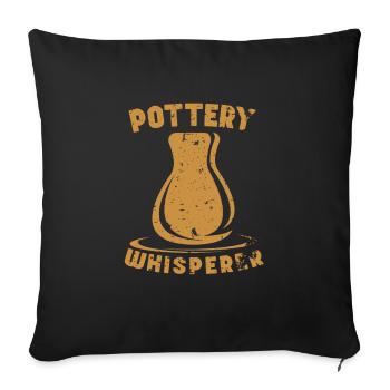 Poterie Céramique Poterie Poterie Poterie Poterie Poterie - Housse de coussin décorative 45 x 45 cm - noir - Devant