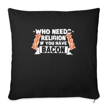 Atheist Atheism Anti-religion Securalism God - Sofa pillowcase 17,3'' x 17,3'' (45 x 45 cm) - black - Front