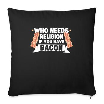 Atheist Atheism Anti-religion Securalism God - Sofa pillowcase 17,3'' x 17,3'' (45 x 45 cm) - black - Front