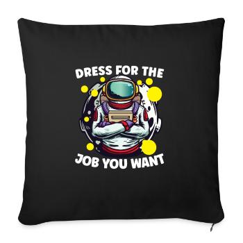 Astronaut Astronomy Solar System Space Kids - Sofa pillowcase 17,3'' x 17,3'' (45 x 45 cm) - black - Front