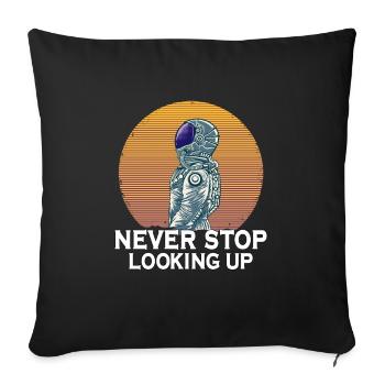Astronaute Astronomie Système Solaire Espace Enfants - Housse de coussin décorative 45 x 45 cm - noir - Devant