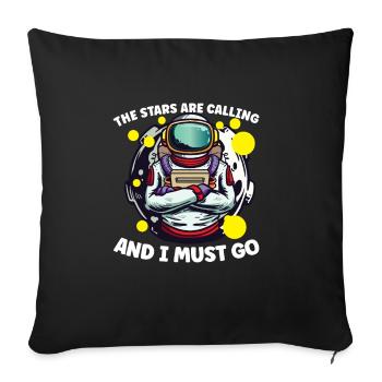 Astronaut Astronomy Solar System Space Kids - Sofa pillowcase 17,3'' x 17,3'' (45 x 45 cm) - black - Front